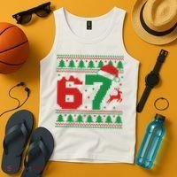 Ugly Christmas Sweater 67 Meme 6-7 Tank Top thumb 4