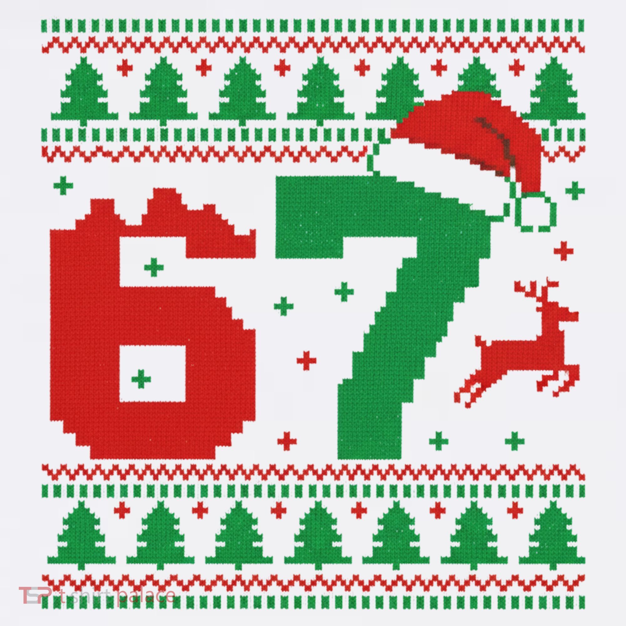 Ugly Christmas Sweater 67 Meme 6-7 Tank Top