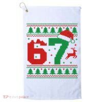 Ugly Christmas Sweater 67 Meme 6-7 Golf Towel thumb 0
