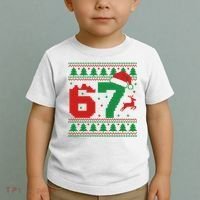 Ugly Christmas Sweater 67 Meme 6-7 Toddler T-Shirt thumb 2
