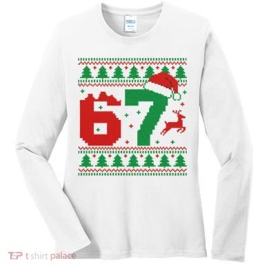 Ugly Christmas Sweater 67 Meme 6-7 Women's Long Sleeve Shirt