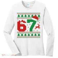 Ugly Christmas Sweater 67 Meme 6-7 Women's Long Sleeve Shirt thumb 0