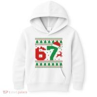 Ugly Christmas Sweater 67 Meme 6-7 Kids Hoodie thumb 0