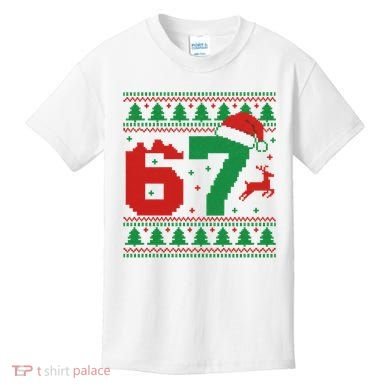 Ugly Christmas Sweater 67 Meme 6-7 Kids T-Shirt