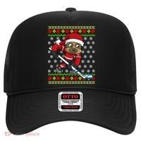 Ugly Christmas Sweater Gift Sloth Hockey Gift Hat thumb 0