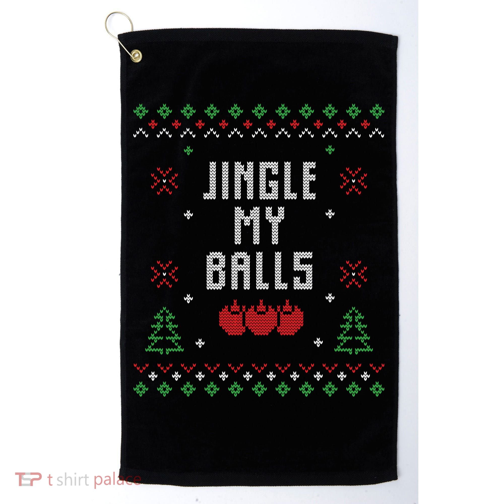 Ugly Christmas Sweater Golf Towel