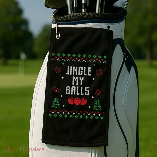 Ugly Christmas Sweater Golf Towel