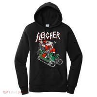 Ugly Christmas Sweater Sleigher Heavy Metal Santa Xmas Gift Women's Hoodie thumb 0