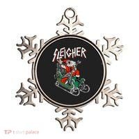 Ugly Christmas Sweater Sleigher Heavy Metal Santa Xmas Gift Ornament thumb 0