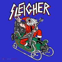 Ugly Christmas Sweater Sleigher Heavy Metal Santa Xmas Gift Women's Tank Top thumb 5