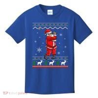 Ugly Christmas Santa Golfer Golfing Xmas Golf Lover Player Gift Kids T-Shirt thumb 0