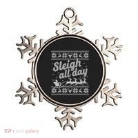 Ugly Christmas Santa Sleigh All Day Gift Ornament thumb 0