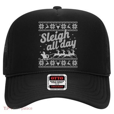 Ugly Christmas Santa Sleigh All Day Gift Hat