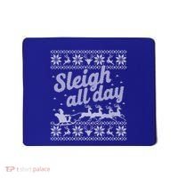 Ugly Christmas Santa Sleigh All Day Gift Mousepad thumb 0