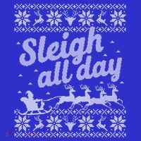 Ugly Christmas Santa Sleigh All Day Gift Toddler T-Shirt thumb 4