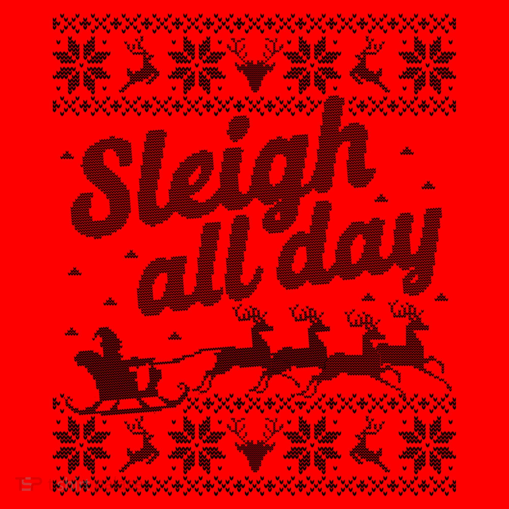 Ugly Christmas Santa Sleigh All Day Gift Santa Hat