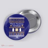 Ugly Christmas Sweater Hockey Boston Gift Button thumb 0