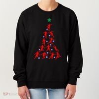 USA Christmas Soccer Jersey Xmas Tree Women's Sweatshirt thumb 0