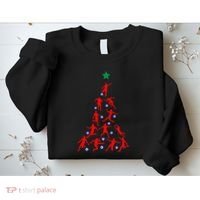 USA Christmas Soccer Jersey Xmas Tree Sweatshirt thumb 2