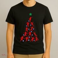 USA Christmas Soccer Jersey Xmas Tree T-Shirt thumb 3