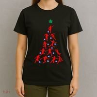 USA Christmas Soccer Jersey Xmas Tree T-Shirt thumb 4