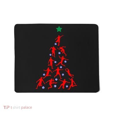 USA Christmas Soccer Jersey Xmas Tree Mousepad