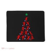 USA Christmas Soccer Jersey Xmas Tree Mousepad thumb 0