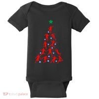USA Christmas Soccer Jersey Xmas Tree Baby Bodysuit thumb 0