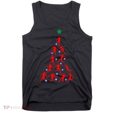 USA Christmas Soccer Jersey Xmas Tree Tank Top