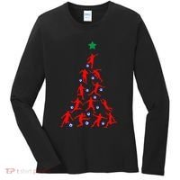USA Christmas Soccer Jersey Xmas Tree Women's Long Sleeve Shirt thumb 0