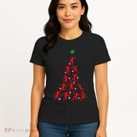 USA Christmas Soccer Jersey Xmas Tree Women's T-Shirt thumb 4
