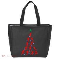 USA Christmas Soccer Jersey Xmas Tree Tote Bag thumb 0