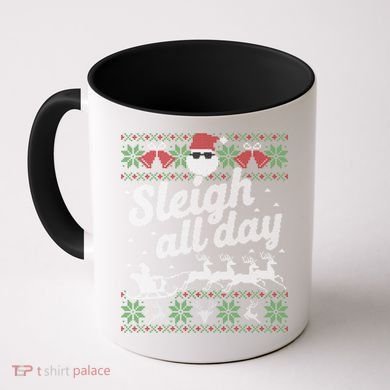 Ugly Christmas Santa Sleigh All Day Gift Coffee Mug