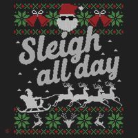 Ugly Christmas Santa Sleigh All Day Gift Hat thumb 2