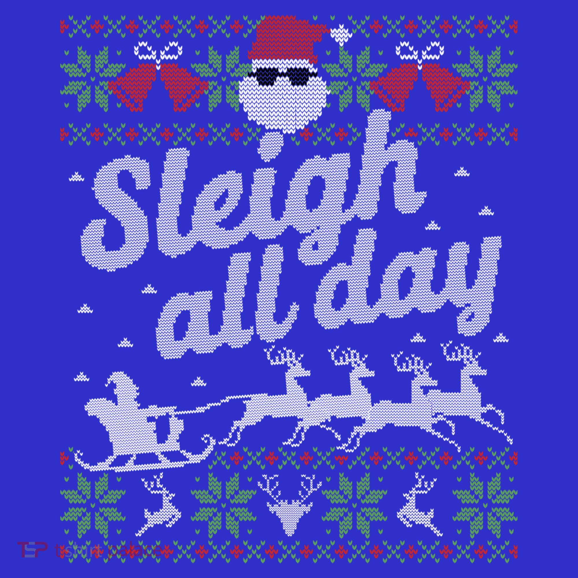 Ugly Christmas Santa Sleigh All Day Gift Baby Bodysuit