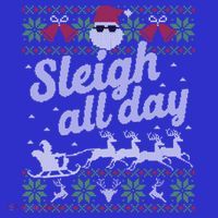 Ugly Christmas Santa Sleigh All Day Gift Women's T-Shirt thumb 6