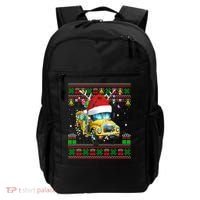 Ugly Christmas Sweater School Bus Driver Reindeer Santa Hat Backpack thumb 0