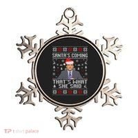 Ugly Christmas Sweater The Office Santa’s Coming That’s What She Said Ornament thumb 0