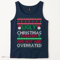 Ugly Christmas Sweaters Are Hot And Overrated Tank Top thumb 2