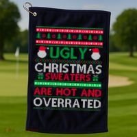 Ugly Christmas Sweaters Are Hot And Overrated Golf Towel thumb 1