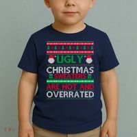 Ugly Christmas Sweaters Are Hot And Overrated Toddler T-Shirt thumb 2