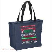 Ugly Christmas Sweaters Are Hot And Overrated Tote Bag thumb 2
