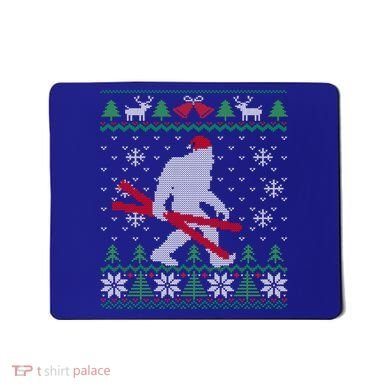 Ugly Christmas Sasquatch Ski Cool Gift Skiing Gift Cool Gift Mousepad