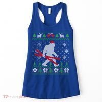 Ugly Christmas Sasquatch Ski Cool Gift Skiing Gift Cool Gift Women's Tank Top thumb 0