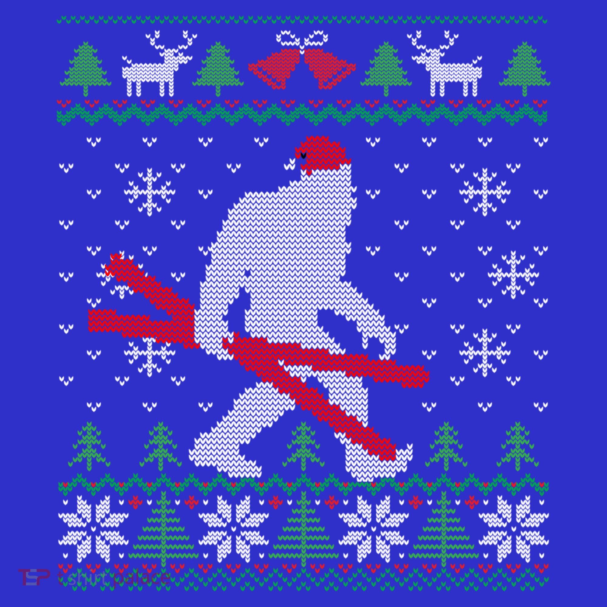 Ugly Christmas Sasquatch Ski Cool Gift Skiing Gift Cool Gift Kids Sweatshirt