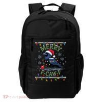 Ugly Christmas Sweater Merry F CAW F Crow Backpack thumb 0