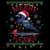 Ugly Christmas Sweater Merry F CAW F Crow Coffee Mug thumb 5