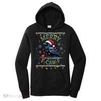 Ugly Christmas Sweater Merry F CAW F Crow Women's Hoodie thumb 0