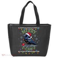 Ugly Christmas Sweater Merry F CAW F Crow Tote Bag thumb 0