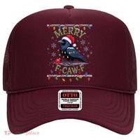 Ugly Christmas Sweater Merry F CAW F Crow Hat thumb 0